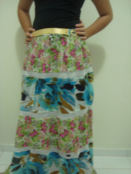 Saia longa Moda Indiana Tamanho P